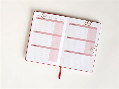 Undated Weekly Diary Planner - A5