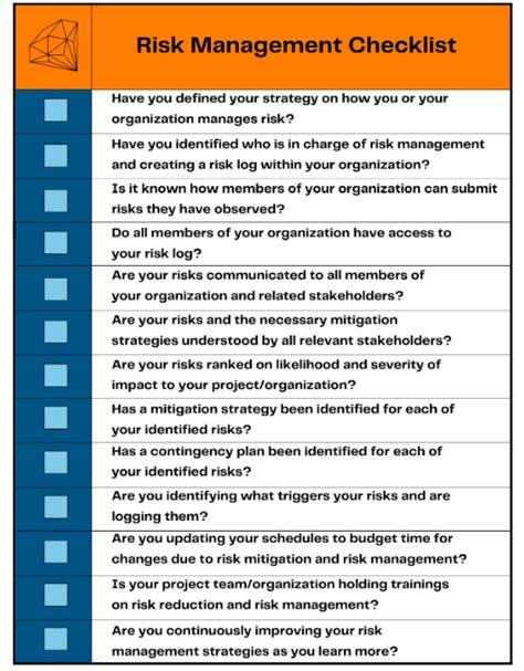 Project Risk Checklist Example 的图像结果