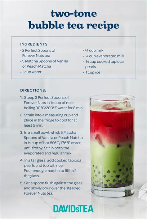 Two-Tone Bubble Tea Recipe