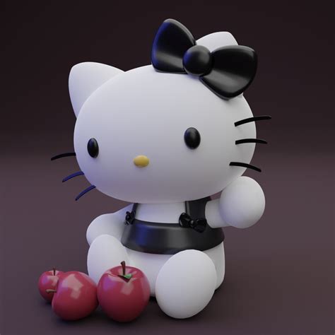 STL-Datei Hello Kitty Sanrio 3D Modell (kostenloser Download) kostenlos ...