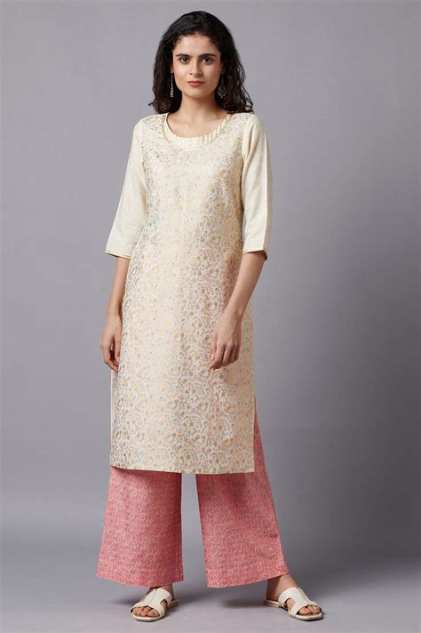 Buy White Floral Printed kurta Online for Woman | Shop for Aurelia