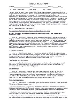 SURGICAL RELEASE Doc Template | pdfFiller