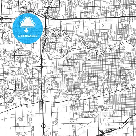 Westland, Michigan - Area Map - Light - HEBSTREITS