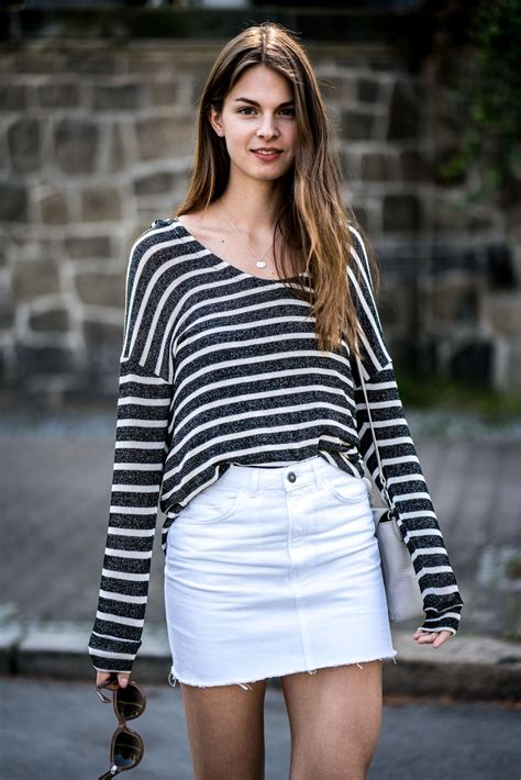 How to wear a White Denim Skirt || Summer Outfit 2017