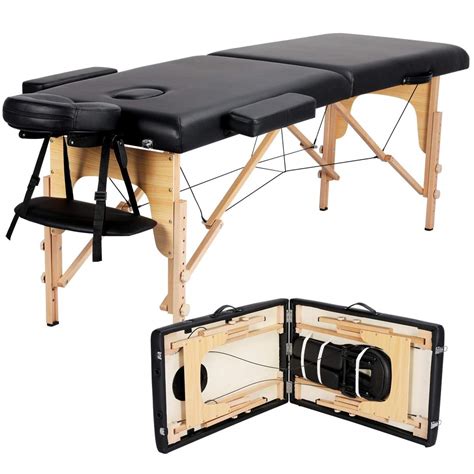 Amazon.com: Yaheetech Massage Table Portable Lash Beds Spa Bed Massage ...