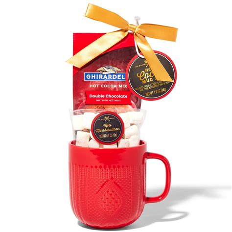 Hot Chocolate Gift Set Made with Ghirardelli, Includes 1 Single-Serve ...