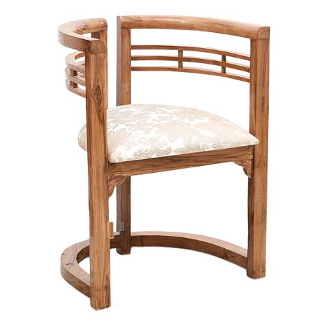 Espino Teak Wood Living Room Chairs (Teak Beige) – DZYN Furnitures