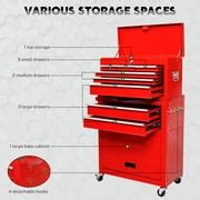 Buy 2-IN-1 Rolling Tool Chest Storage Box, Large Stainless Steel Tool ...