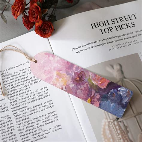 Buy Temlum 40 Pcs Wooden Bookmark Blanks with Jute Ropes, 1.6″ x 5.9 ...