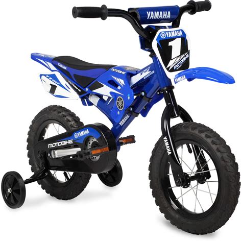 12" Boys Yamaha Moto BMX Bike Sports Bicycle Kids Motocross Motorcycle ...