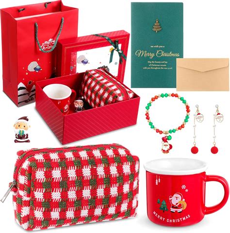 Amazon.com | Quelay 8 Pcs Christmas Gifts Basket for Women Holiday ...