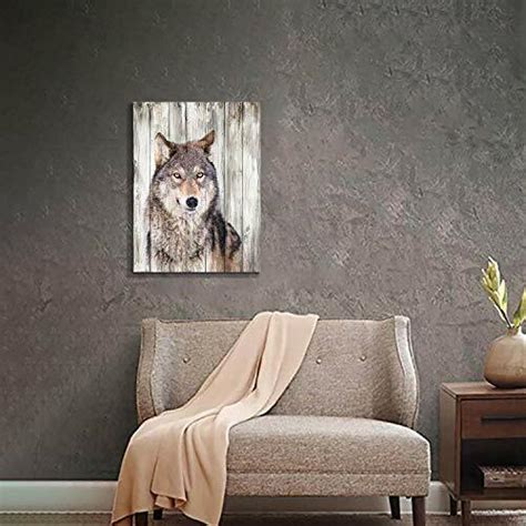 Buy Hardy Gallery Gray Wolf Wall Art Print: Wild Assorted Material ...