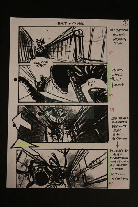 The Prop Gallery | Production used storyboard sequence