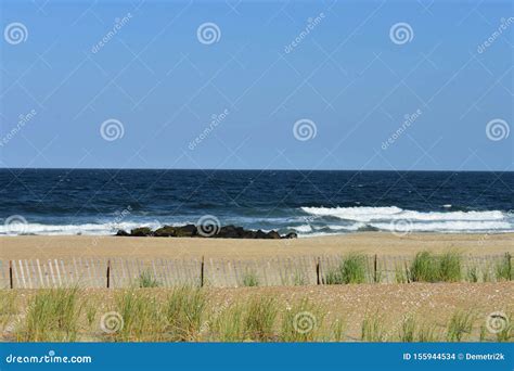 Sea Girt, New Jersey Surf and Beach -09 Stock Photo - Image of grass ...