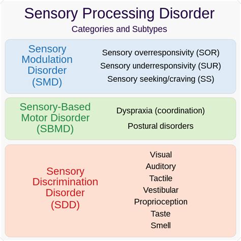 Image result for Sensory Processing Disorder Types