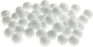 Firefly Imports Homeford Poly Foam Craft Sphere Balls, White, 1-Inch ...