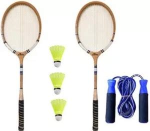 saiandsons ELEKSO BADMINTION SET WITH SHUTTLE COCK 3_PC AND SKIPPING ...