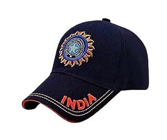 Buy Indian Cricket Caps for Men and Women for Indian Players (Navy Blue ...