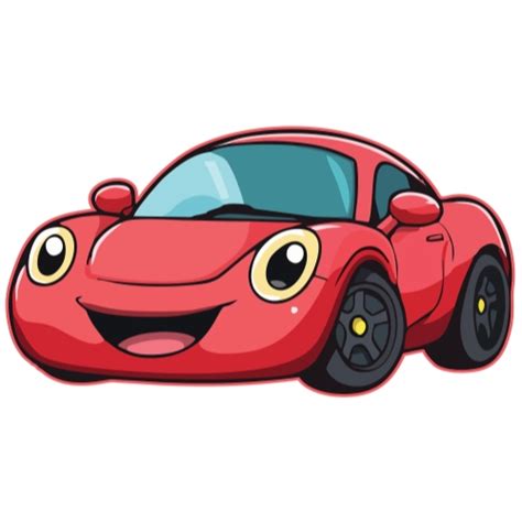 Large Happy Red Sports Car Cutout Online | ZBox.in