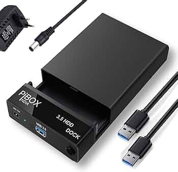 Hard Drive Enclosure, PiBOX India USB 3.0 External Hard Drive Docking ...