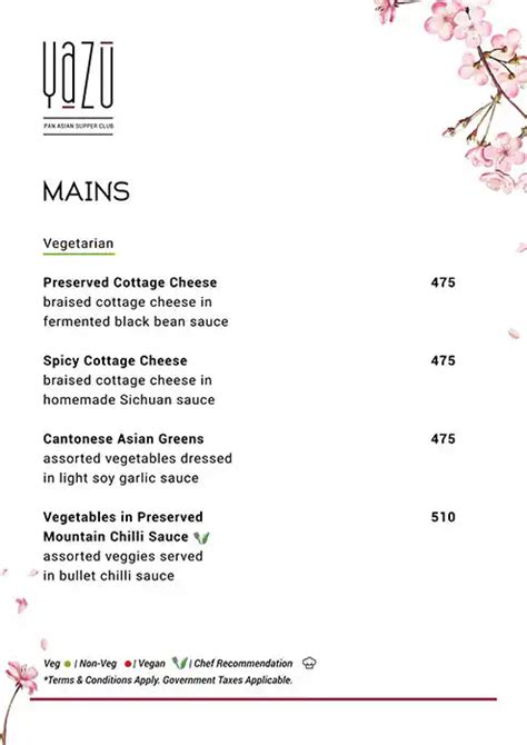 Menu at Yazu - Pan Asian Supper Club, Mumbai
