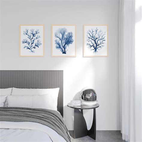 EXCOOL CLUB Sea Coral Wall Decor - 12x16 Navy Blue India | Ubuy