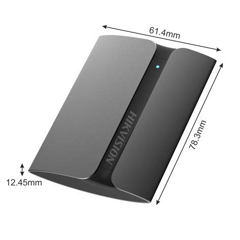 Hikvision 1TB Portable External SSD, Ultra Slim Metal Body USB 3.1 with ...