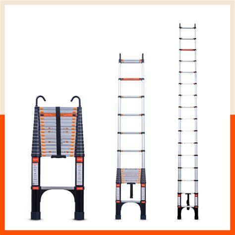 Bathla 20.5 ft Aluminium Telescopic Ladder | Portable & Compact ...