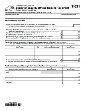 NY IT-631 2022-2026 - Fill and Sign Printable Template Online