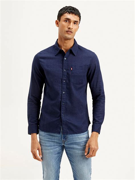 Men's Solid Slim Fit Linen Shirt – Levis India Store