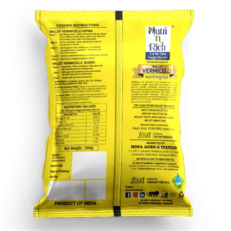 Millet Vermicelli – Nutri n rich