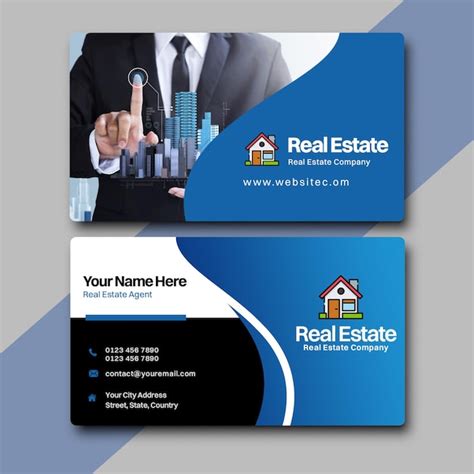 Free Real Estate Business Card Template 的图像结果