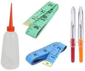 Kunfaya 1 Pc Machine Oil + 2Pc Sewing Tailor Measuring Tape With 2 Seam ...