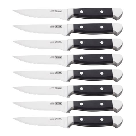 Viking Steakhouse 8-Piece Steak Knife Set with Gift Box