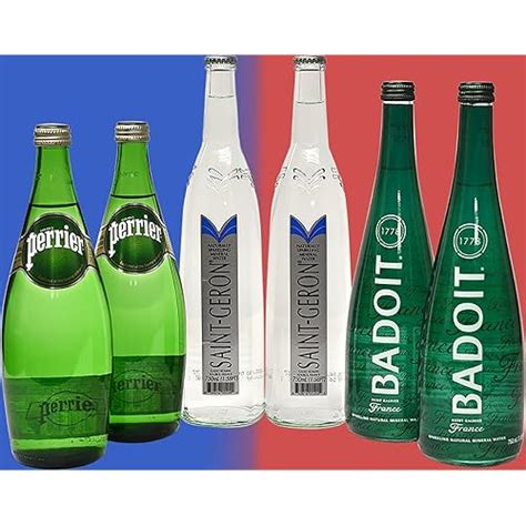 Buy French Sparkling Water Variety Pack, 2 Perrier, 2 Saint Geron, 2 ...