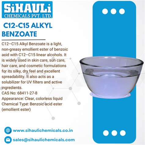 C12-C15 Alkyl Benzoate | Sihauli Chemicals