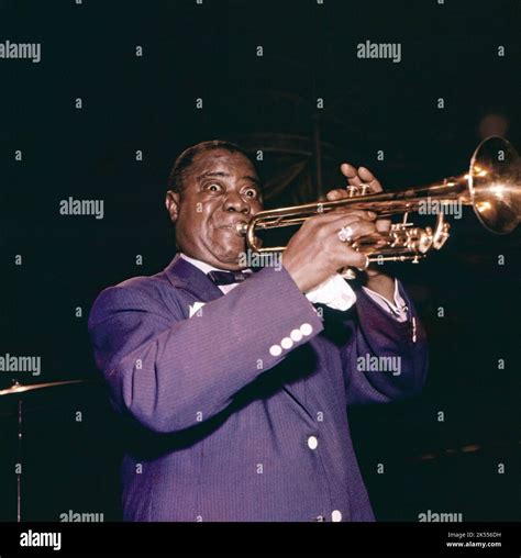 Louis Armstrong, amerikanischer Sänger, Jazztrompeter und Schauspieler ...