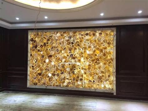 Buy Transparent Yellow Backlit Agate Stone Slab, Use On, Table top ...