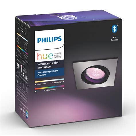 Philips Hue Centura LED recessed spotlight angular | Lights.co.uk