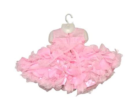Buy Hebe Baby Tissue Frock for Party and Festive Season… (Pink, 22) at ...