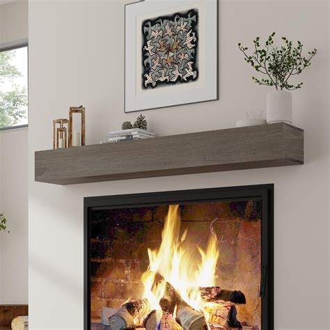 Marsmiles Fireplace Mantel | 48 W Wood Floating Shelves | India | Ubuy