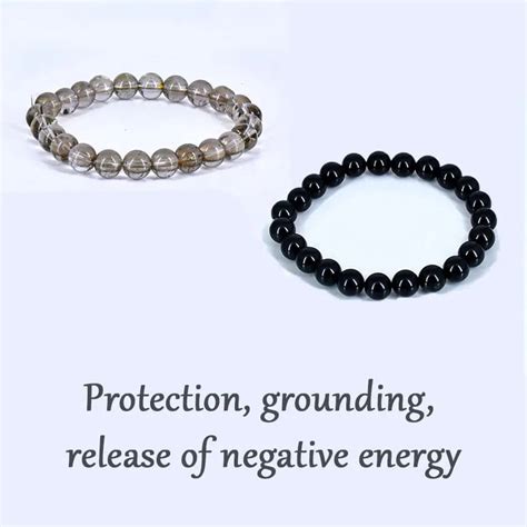 Smokey Quartz & Black Obsidian Bracelet Combo by Reshamm – Reshamm ...