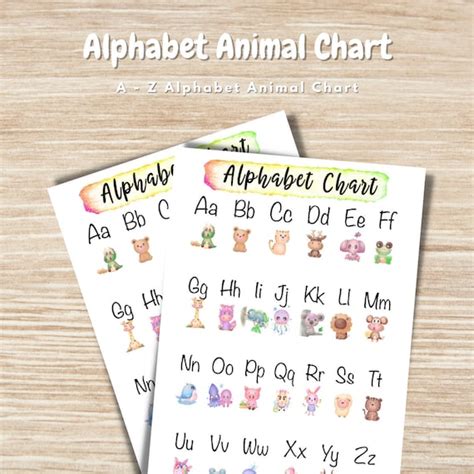 Image result for ABC Animals Chart