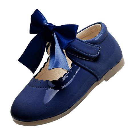 Entyinea Toddler Flower Girl Dress Shoes - Girl Ballet Flats Party ...