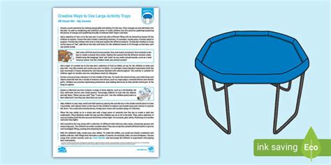 EYFS Ages 0-2 Large Activity Trays: All About Me - My Senses