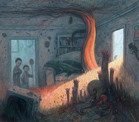 Shaun Tan - "Never Leave the Backdoor Open Overnight" - oil on canvas ...