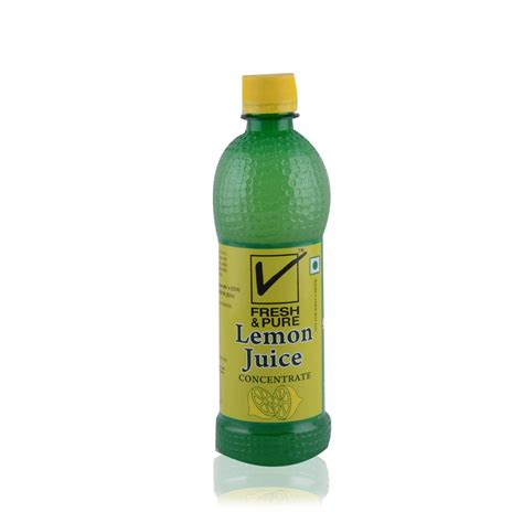 Fresh & Pure Lemon Juice Concentrate, 500ml : Amazon.in: Grocery ...