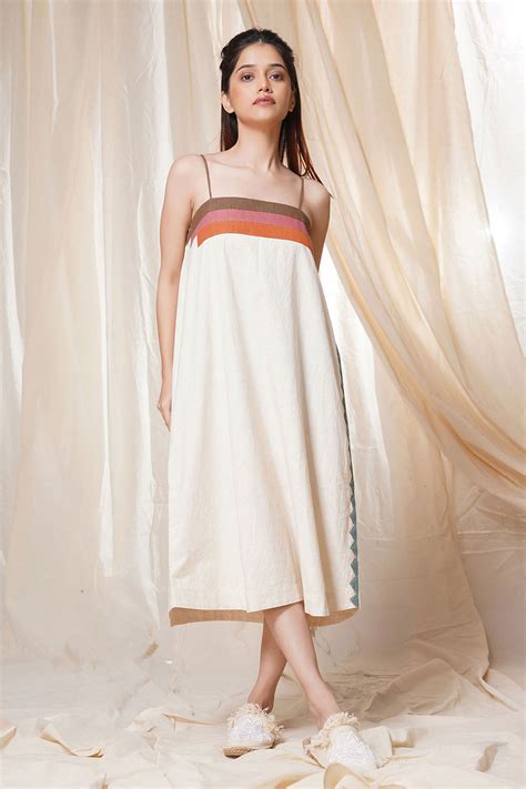 Thread Game Hand Woven - Spaghetti Applique Dress - Buy on Upcycleluxe