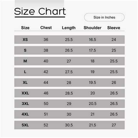 Men Sizes Chart – Collarrich