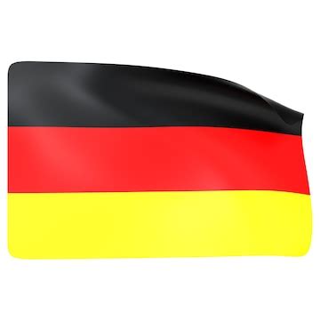 The german flag fluttering in the wind 3d icon illustration low poly ...